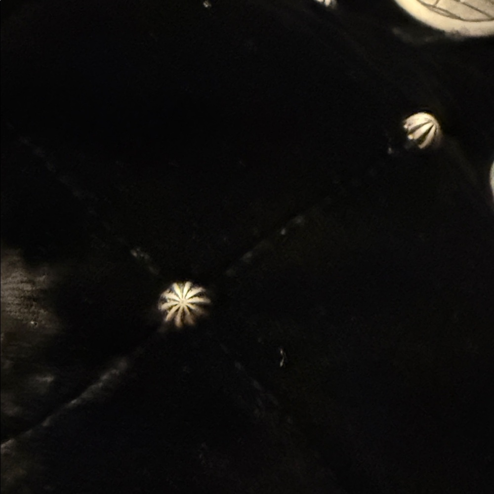 Vintage Double D Ranch Black Velvet Cropped Jacket with Metallic Buttons - Picture 4 of 4